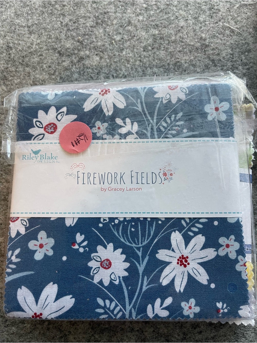 Riley Blake Designs "Firework Fields" 5-inch charm pack stacker